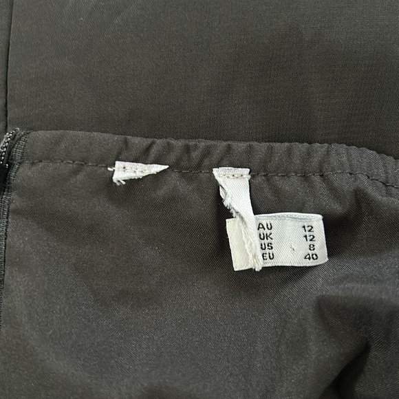 Princess Polly Dyer Black Long Sheer Sleeve Tie Neck Mini Dress - Picture 11 of 13